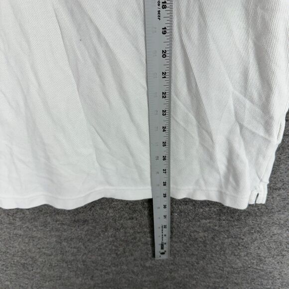 Nike Polo Shirt Men XL White Button Up Collared Short Sleeve Cotton Nike Team - Picture 5 of 7